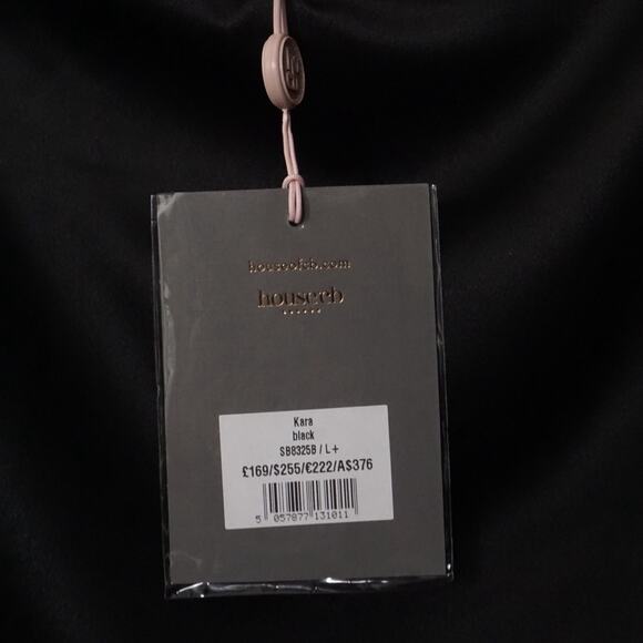 House of CB Kara Black Corset Satin Mini Dress L+ NWT Bustier Cocktail Party - Picture 7 of 11